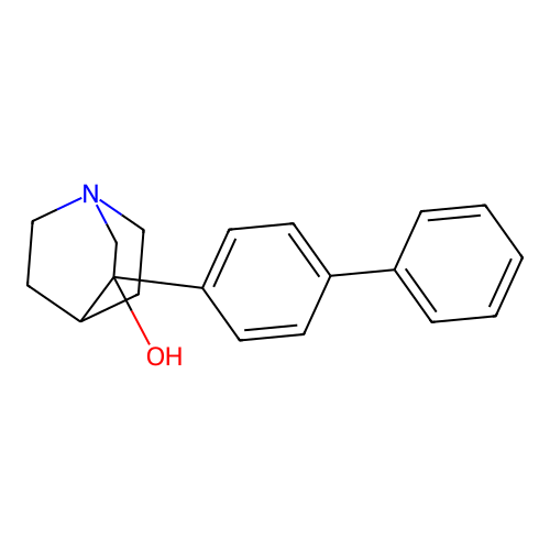 3-(Biphenyl-4-yl)-3-hydroxyquinuclidine structure