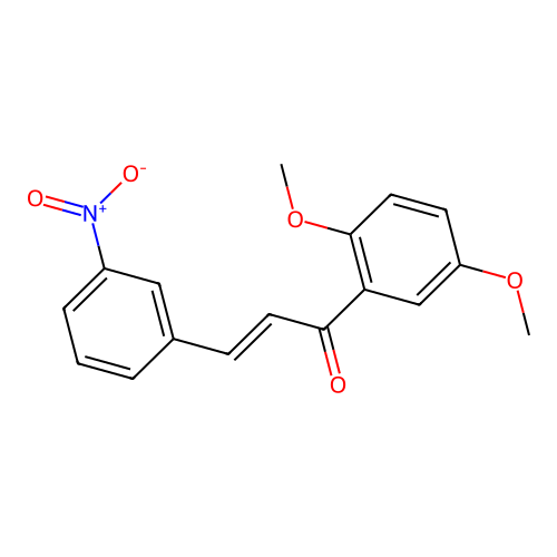 (2E)-1-(2,5-Dimethoxyphenyl)-3-(3-nitrophenyl)prop-2-en-1-one structure