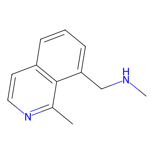 N-methyl-1-(1-methylisoquinolin-8-yl)methanamine structure