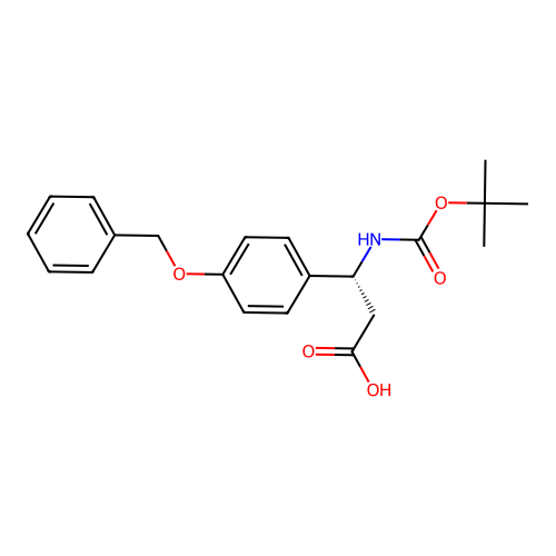 (3R)-3-[4-(benzyloxy)phenyl]-3-{[(tert-butoxy)carbonyl]amino}propanoic acid structure