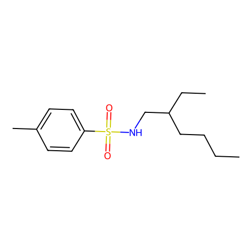 N-(2-ethylhexyl)-4-methylbenzenesulfonamide structure