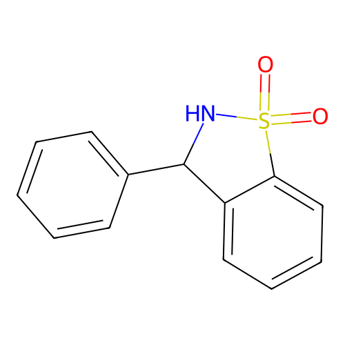 3-Phenyl-2,3-dihydrobenzo[d]isothiazole 1,1-dioxide structure