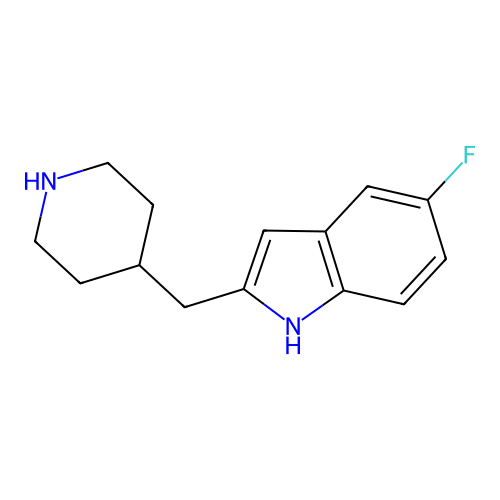 1H-Indole, 5-fluoro-2-(4-piperidinylmethyl)- structure