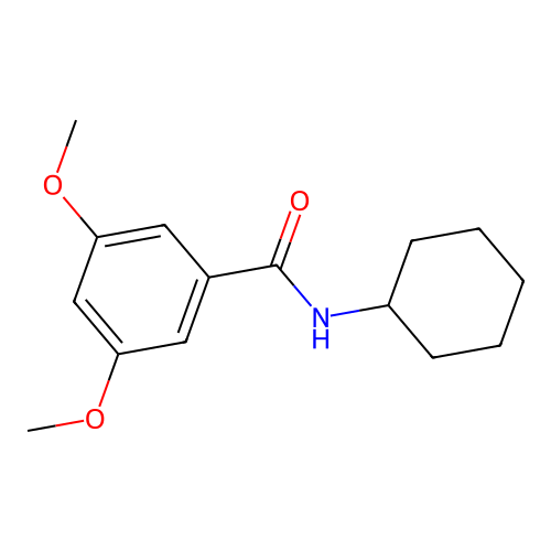 N-cyclohexyl-3,5-dimethoxybenzamide structure