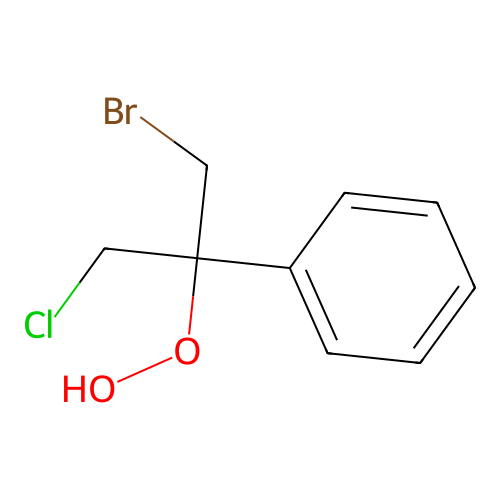 2-Propanehydroperoxide, 1-bromo-3-chloro-2-phenyl- structure