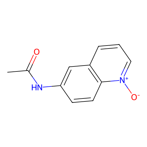 N-(1-oxidoquinolin-1-ium-6-yl)acetamide structure