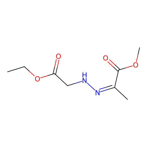 Methyl 2-[(2-ethoxy-2-oxoethyl)hydrazinylidene]propanoate structure