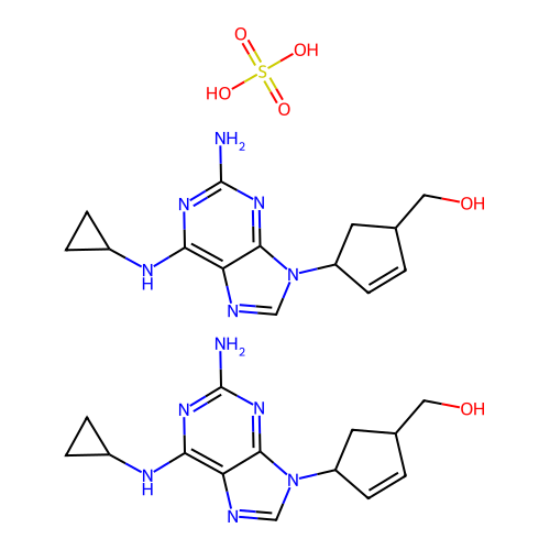 硫酸阿巴卡韦 structure