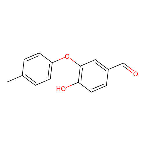 4-Hydroxy-3-(4-methylphenoxy)benzaldehyde structure