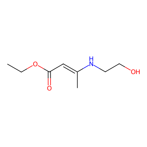 ethyl (E)-3-(2-hydroxyethylamino)but-2-enoate structure
