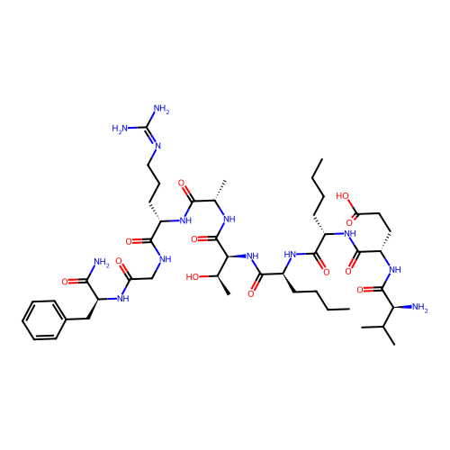 allatotropin (5-13), Nle(7,8)- structure
