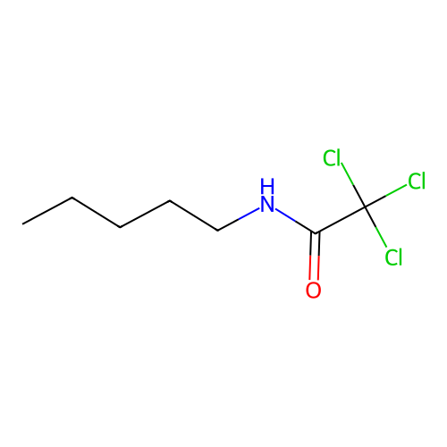 2,2,2-trichloro-N-pentylacetamide structure