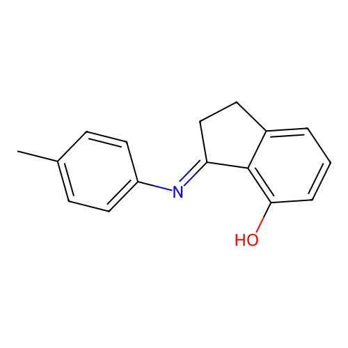 3-[(4-Methylphenyl)imino]-4-indanol structure