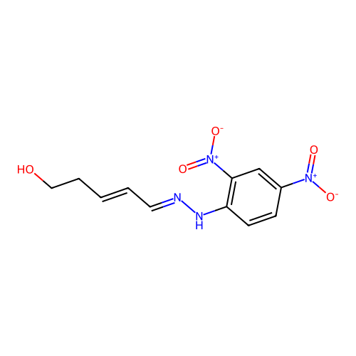 5-[(2,4-Dinitrophenyl)hydrazinylidene]pent-3-en-1-ol structure