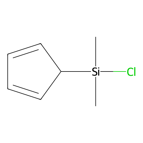 Cyclopentadienyl dimethyl chlorosilane structure