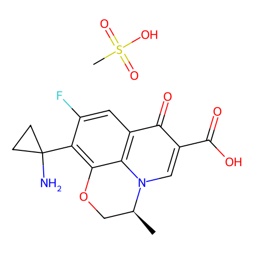 Pazufloxacin Mesilate structure