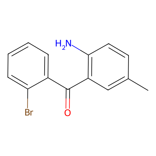 2-Amino-5-methylphenyl 2-bromophenyl ketone structure