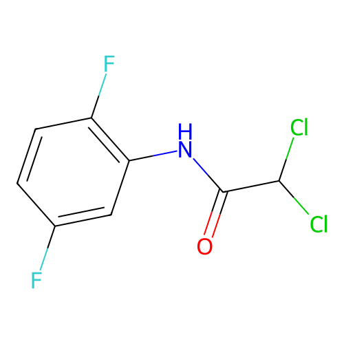 2,2-dichloro-N-(2,5-difluorophenyl)acetamide structure
