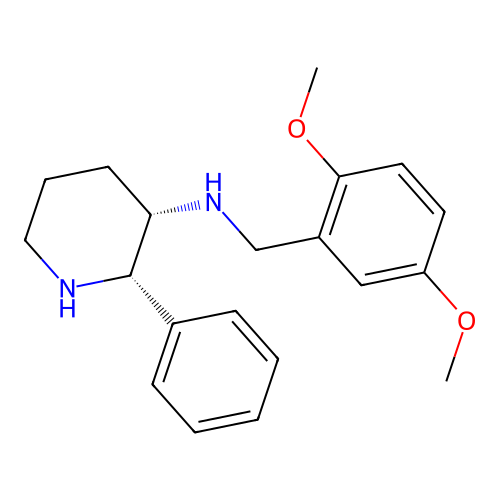 (2,5-Dimethoxy-benzyl)-((2S,3S)-2-phenyl-piperidin-3-yl)-amine structure