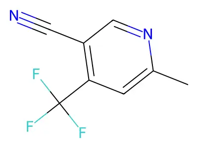 6-Methyl-4-(trifluoromethyl)nicotinonitrile structure