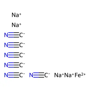 亚铁氰化钠 structure