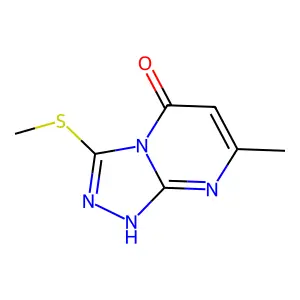 7-Methyl-3-(methylsulfanyl)[1,2,4]triazolo[4,3-a]pyrimidin-5(1H)-one structure