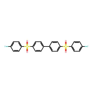 1,1'-Biphenyl, 4,4'-bis[(4-fluorophenyl)sulfonyl]- structure