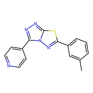 6-(3-Methylphenyl)-3-pyridin-4-yl-[1,2,4]triazolo[3,4-b][1,3,4]thiadiazole structure