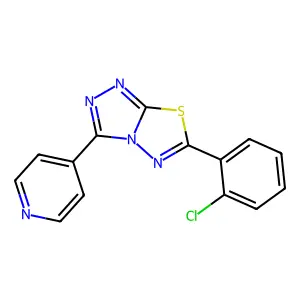 6-(2-Chlorophenyl)-3-(4-pyridinyl)[1,2,4]triazolo[3,4-b][1,3,4]thiadiazole structure