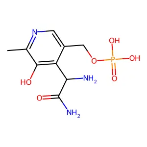 4'-氨甲酰吡哆胺5'-磷酸酯 structure