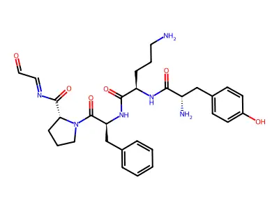 Tyr-c(orn-phe-pro-gly-) structure