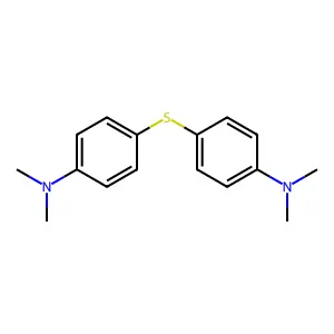 4,4'-Thiobis(N,N-dimethylbenzenamine) structure