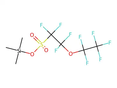 Trimethylsilyl 1,1,2,2-tetrafluoro-2-(pentafluoroethoxy)ethane-1-sulfonate structure