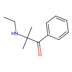 2-(Ethylamino)-2-methyl-1-phenylpropan-1-one structure