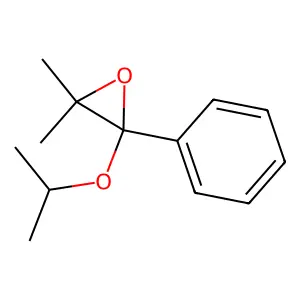 2,2-Dimethyl-3-phenyl-3-[(propan-2-yl)oxy]oxirane structure