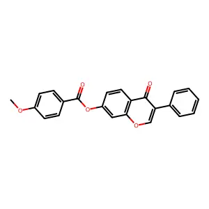 4-oxo-3-phenyl-4H-chromen-7-yl 4-methoxybenzoate structure