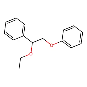 (1-Ethoxy-2-phenoxyethyl)benzene structure