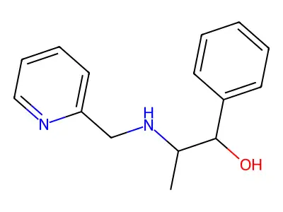 1-Phenyl-2-(pyridin-2-ylmethylamino)propan-1-ol structure