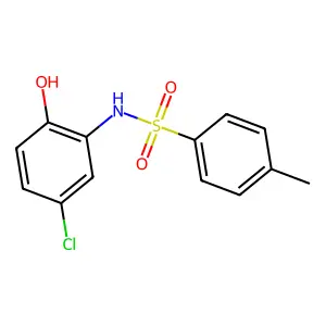 N-(5-chloro-2-hydroxyphenyl)-4-methylbenzene-1-sulfonamide structure