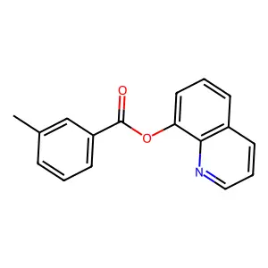 Quinolin-8-yl 3-methylbenzoate structure