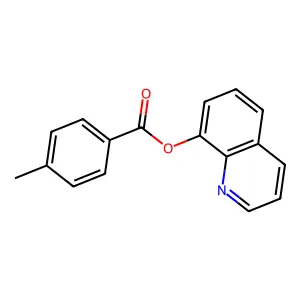 Quinolin-8-yl 4-methylbenzoate structure