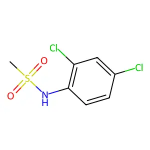 N-(2,4-dichlorophenyl)methanesulfonamide structure