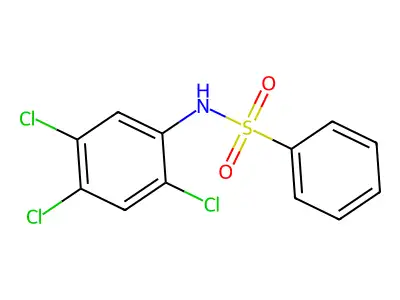 N-(2,4,5-trichlorophenyl)benzenesulfonamide structure