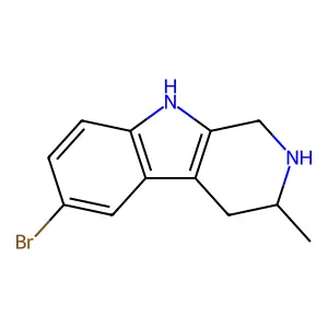 9H-Pyrido(3,4-b)indole, 1,2,3,4-tetrahydro-6-bromo-3-methyl- structure
