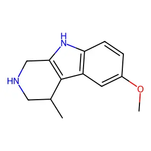 4-Methyl-6-methoxy-1,2,3,4-tetrahydro-beta-carboline structure