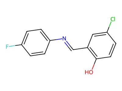 (6Z)-4-Chloro-6-((4-fluoroanilino)methylidene)cyclohexa-2,4-dien-1-one structure