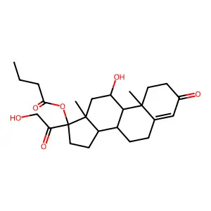 丁酸氢化可的松 structure