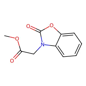 (2-Oxobenzooxazol-3-yl)-acetic acid methyl ester structure