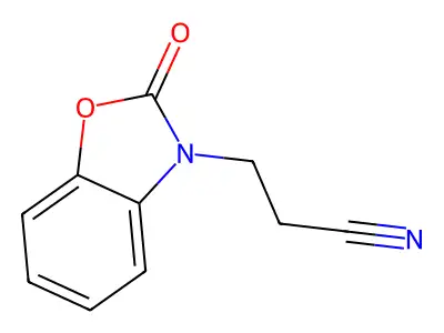 3-(2-Oxo-2,3-dihydro-1,3-benzoxazol-3-yl)propanenitrile structure