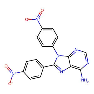8,9-双(4-硝基苯基)-9H-嘌呤-6-胺 structure